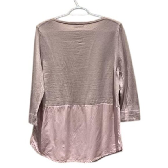 Lacoste old rose pink 3/4 sleeve sweater size 40 - Picture 2 of 3